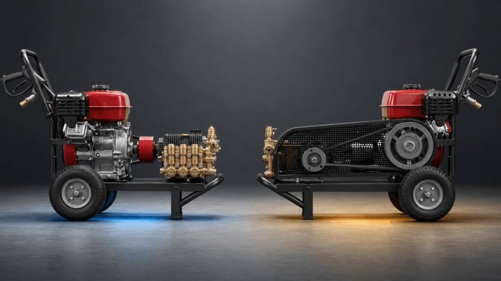 Direct Drive vs Belt Drive Honda GX390 pressure washer comparison