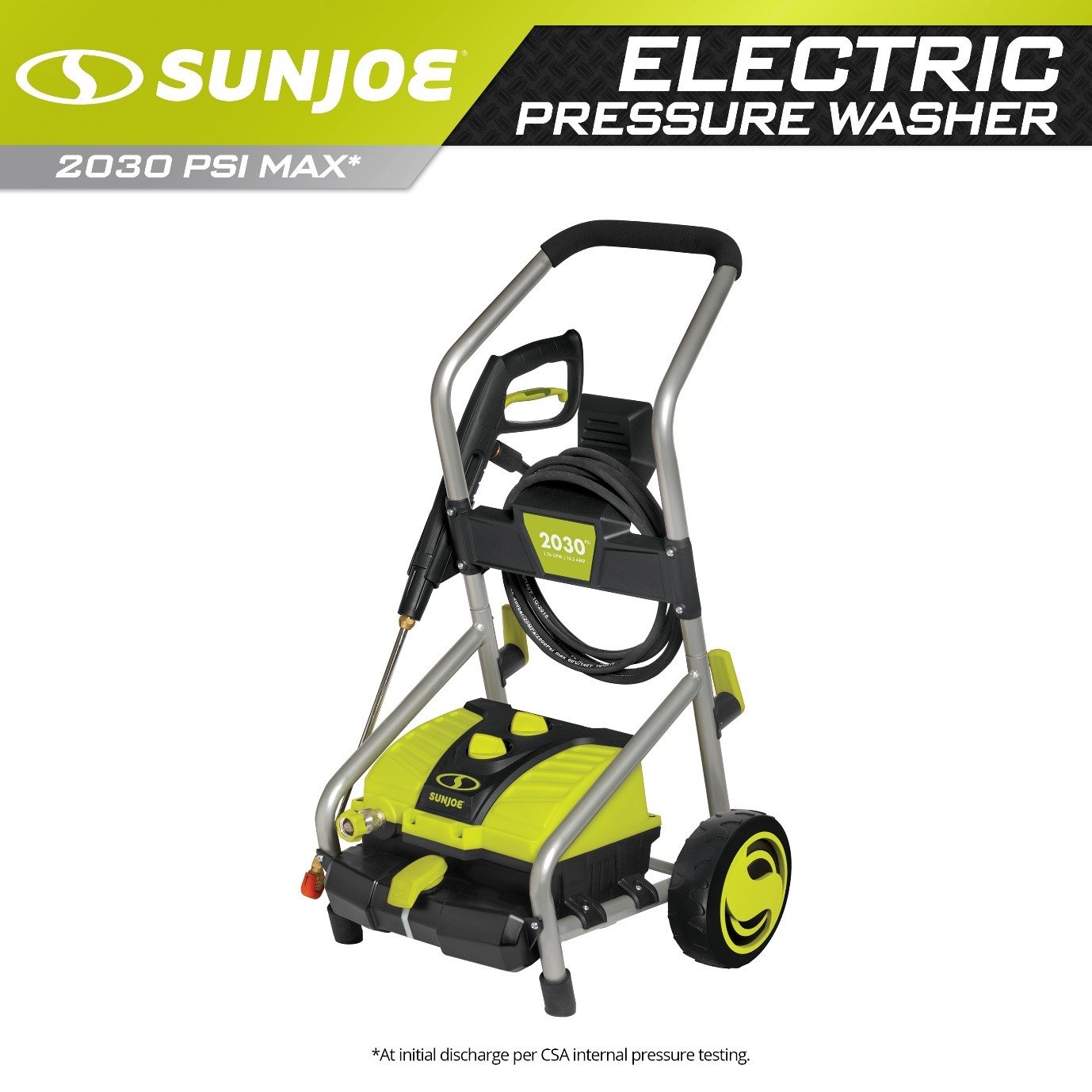Best Sun Joe Electric Pressure Power Washer, 2030 PSI