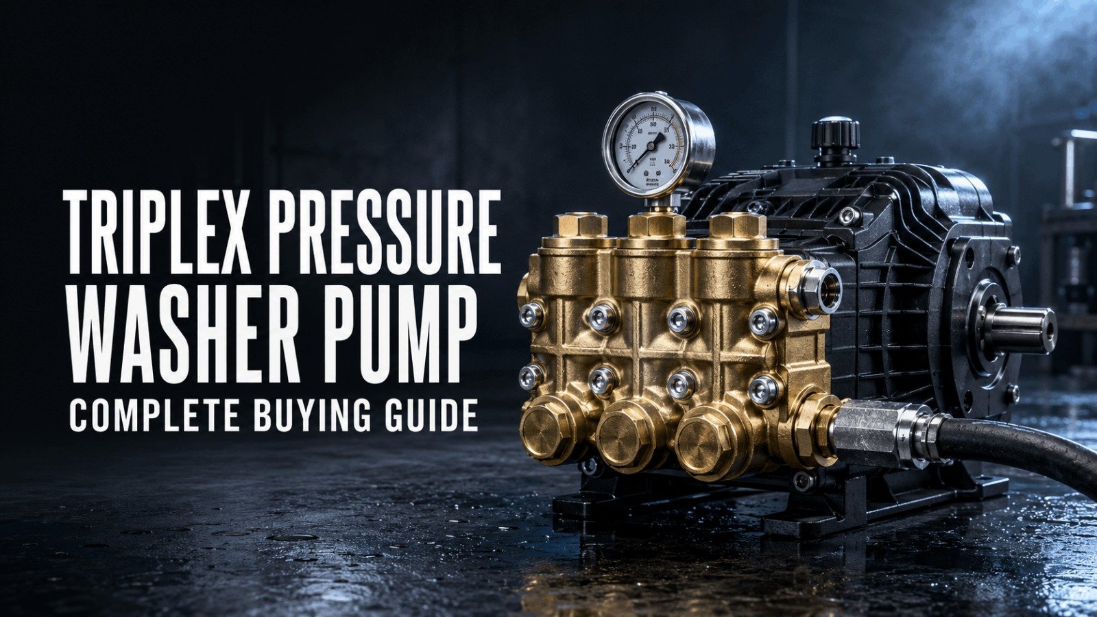Triplex Pressure Washer Pump Complete Buying Guide Banner