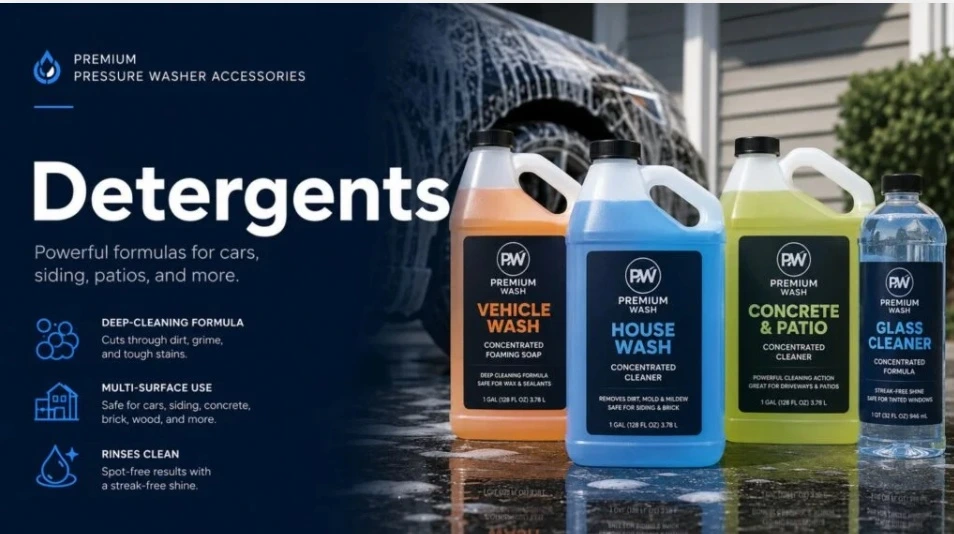Best pressure washer detergents for cars, siding, patios, and glass cleaning