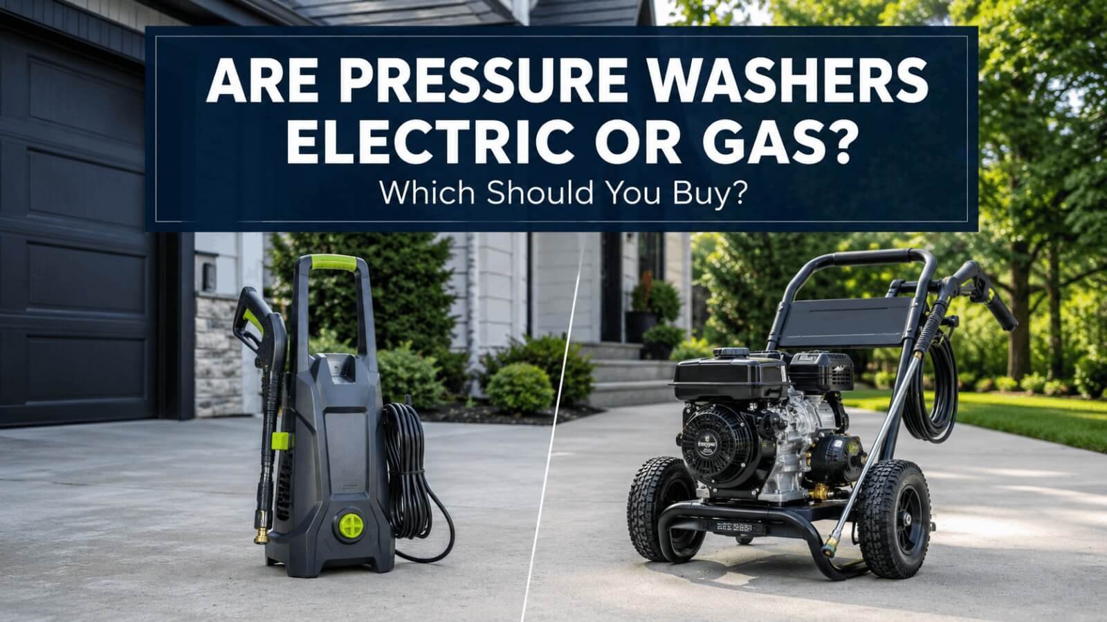 Electric pressure washer and gas pressure washer