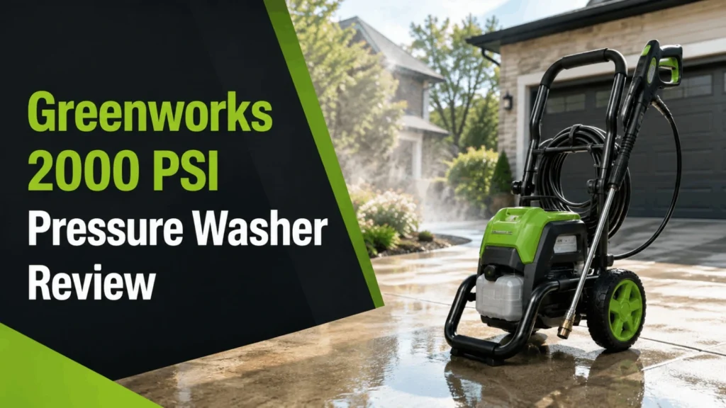greenworks electric pressure washer 2000 psi