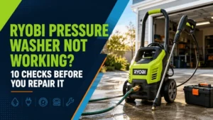Ryobi pressure washer not working troubleshooting guide