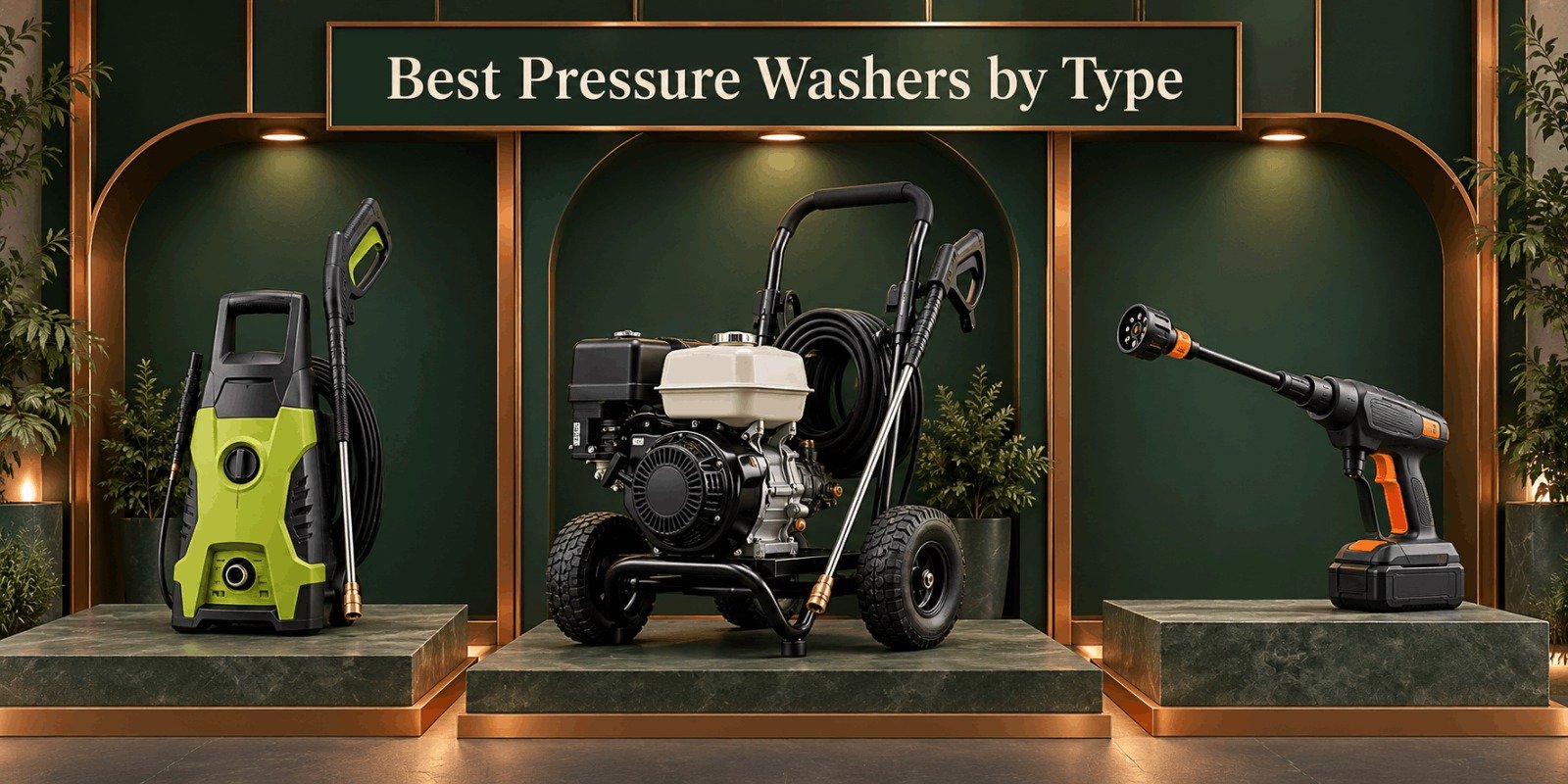 Best pressure washer for home use by type: electric, gas and cordless models