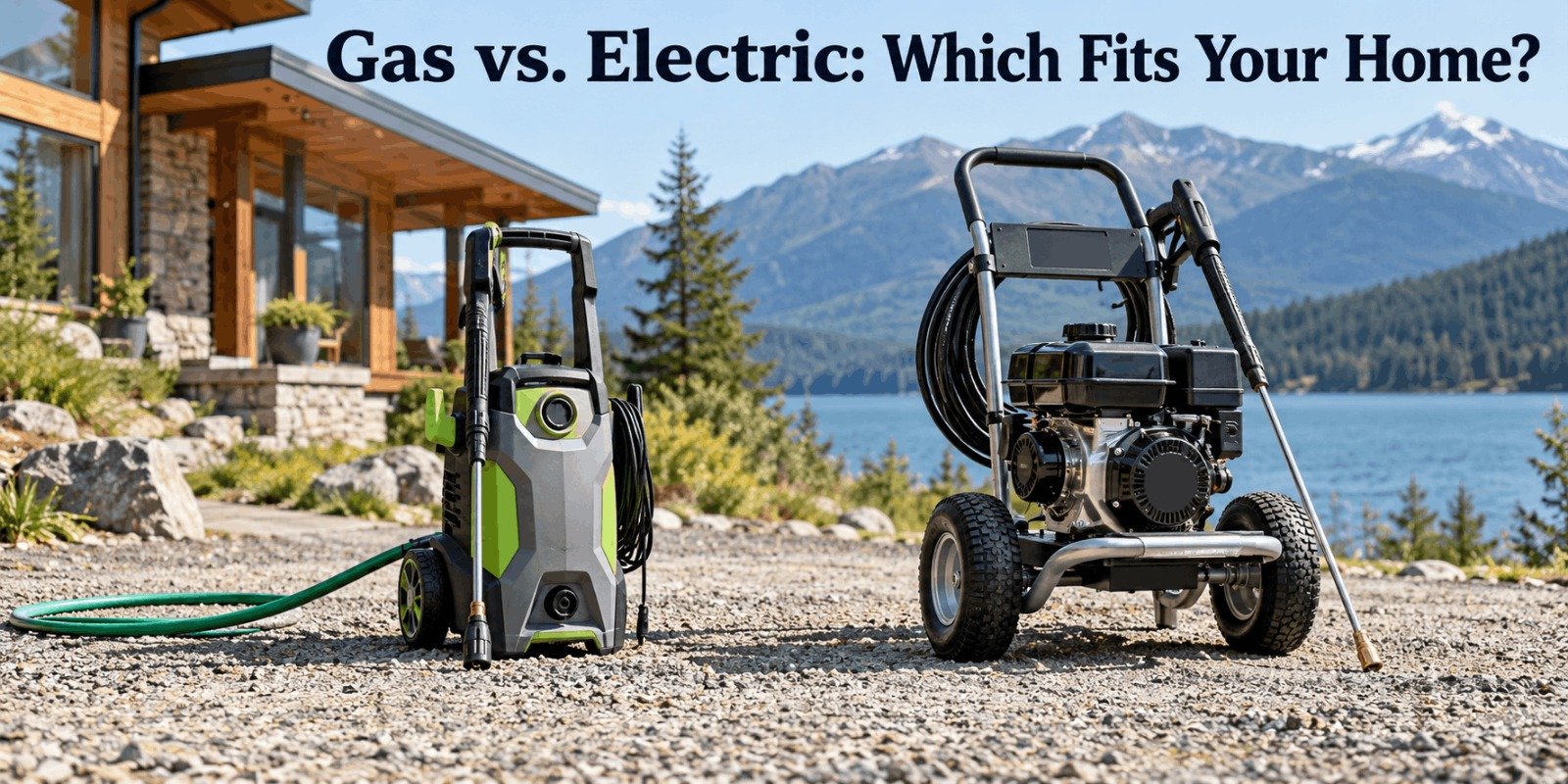 Gas vs electric pressure washer for home use compared side by side
