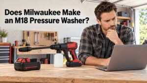 Does Milwaukee make an M18 pressure washer? Milwaukee M18 cordless pressure washer search with battery and sprayer